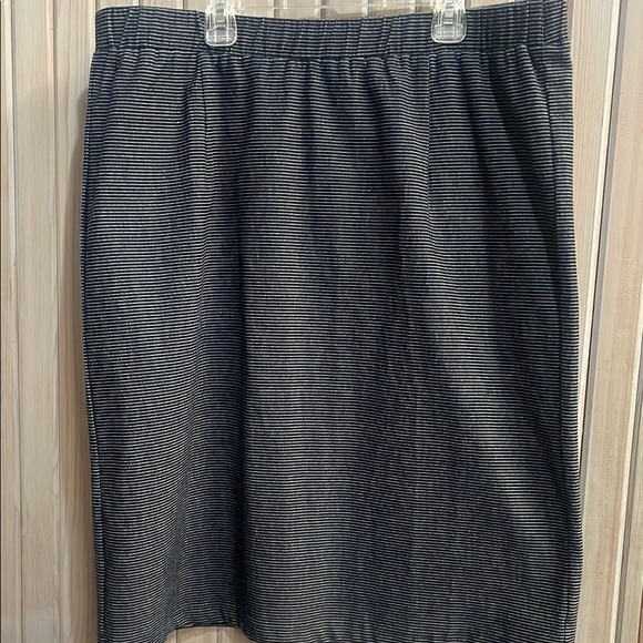 Mikarose Dresses & Skirts - Mikarose Blue Gray Pencil Skirt Knee-Length Work